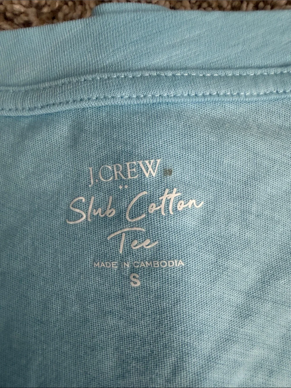J. Crew Light Blue V-Neck Women's Tee
